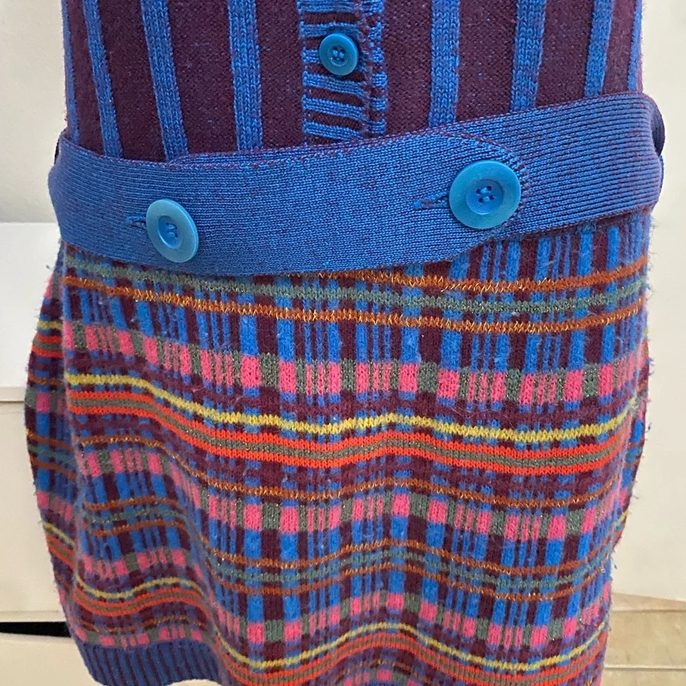 Nanette Lepore Blue and Purple Striped Mini Dress - Picture 6 of 11